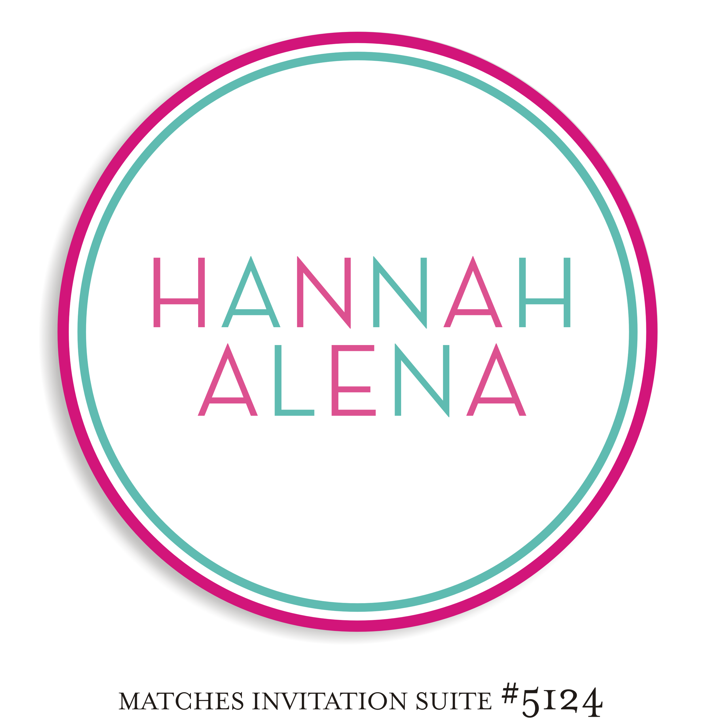 Dancefloor Decal Bat Mitzvah Suite 5124 - Hannah Alena