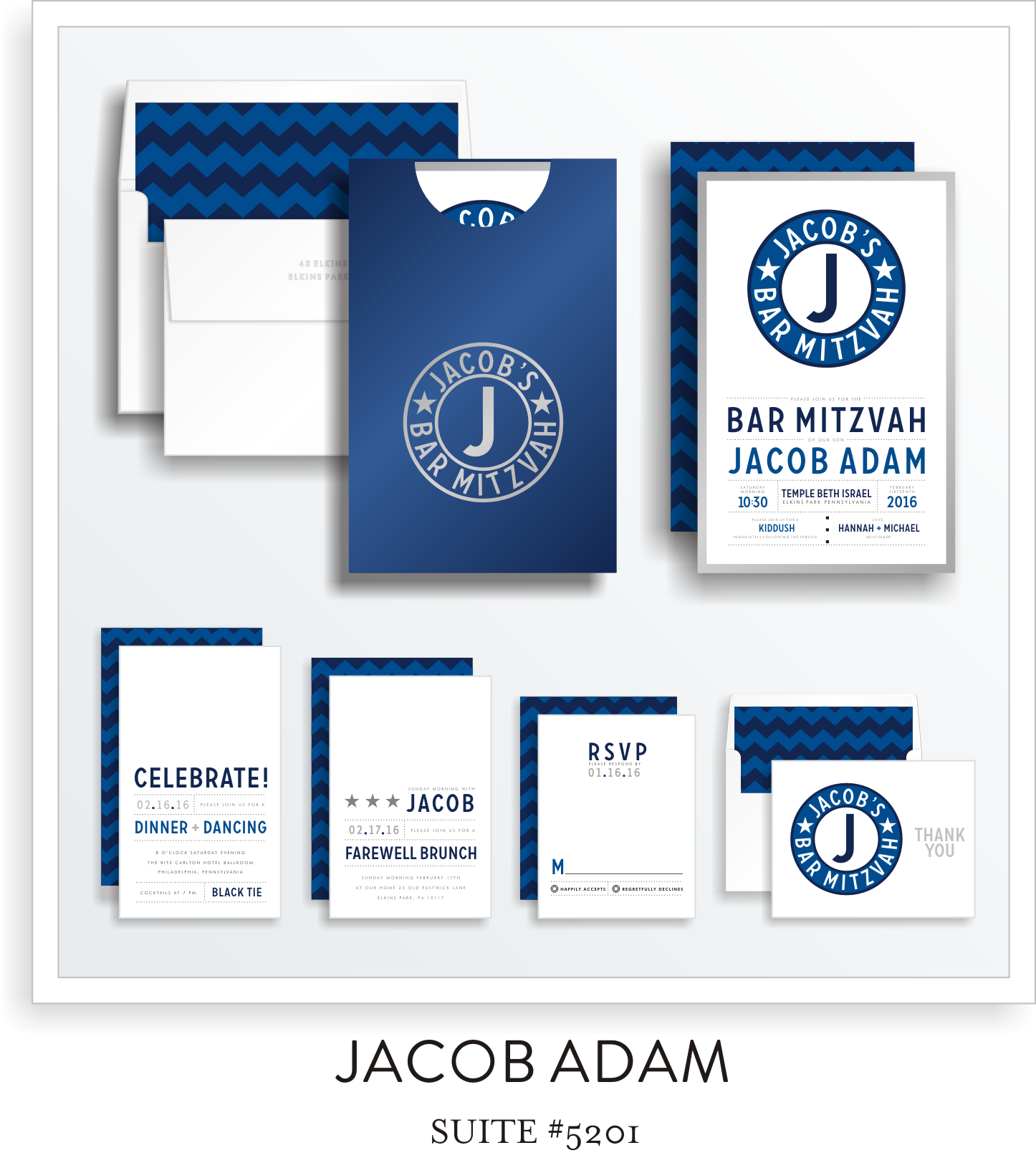 SUITE DETAILS<a href=/bar-mitzvah-invitations-5201>→</a><strong>See More Colors</strong>