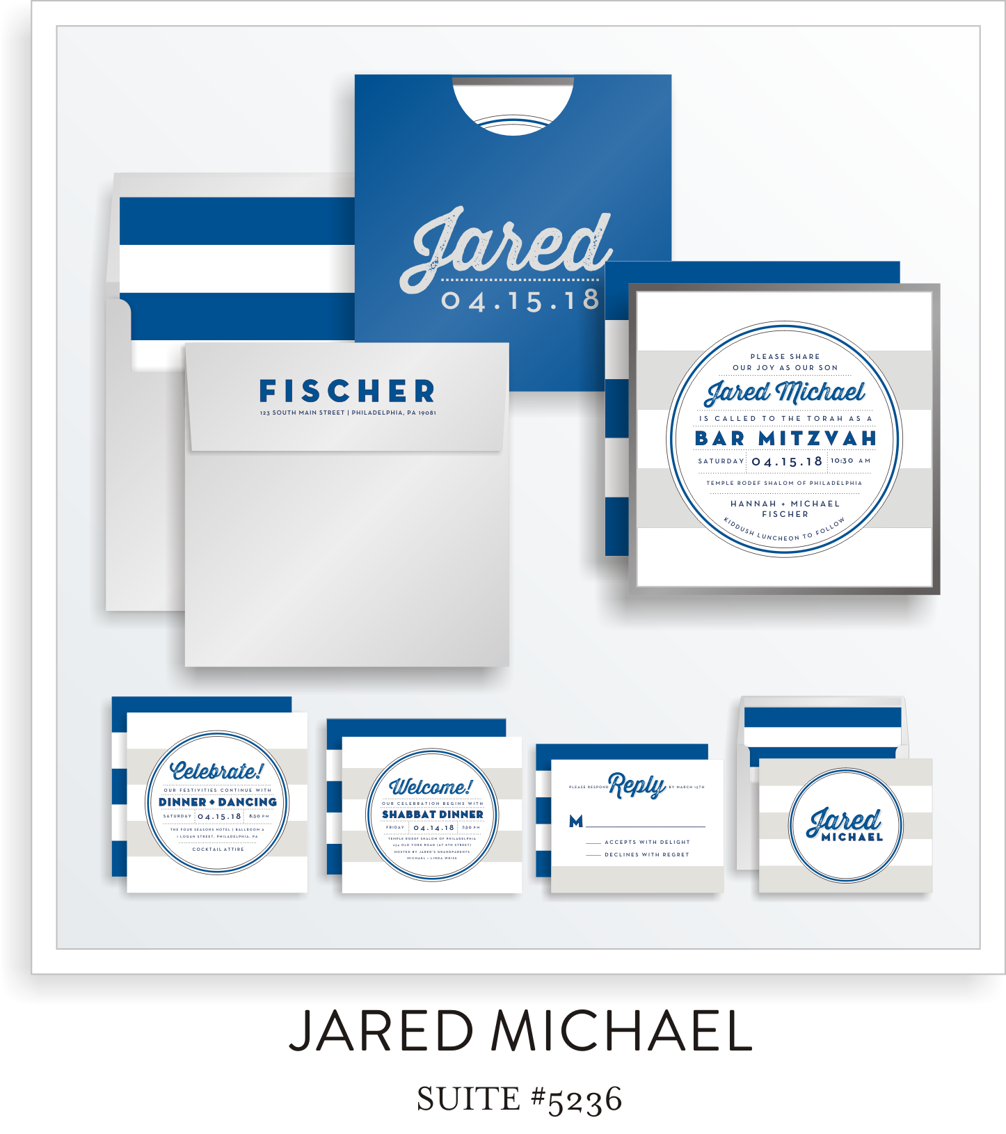 <a href=/bar-mitzvah-invitations-5201>Full Suite Details→</a><strong><a href=/david-adam-in-colors>see more colors→</a></strong>