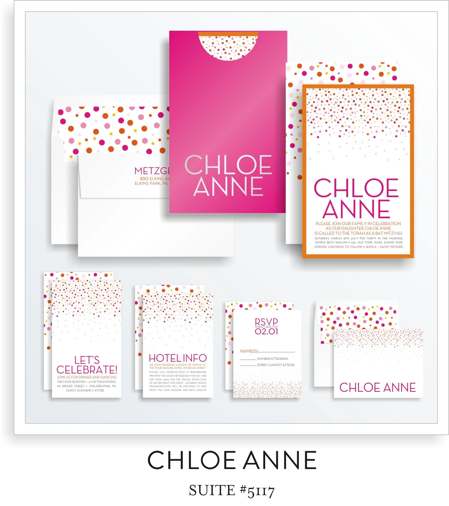 Copy of Copy of Copy of Copy of Bat Mitzvah Invitation 5117