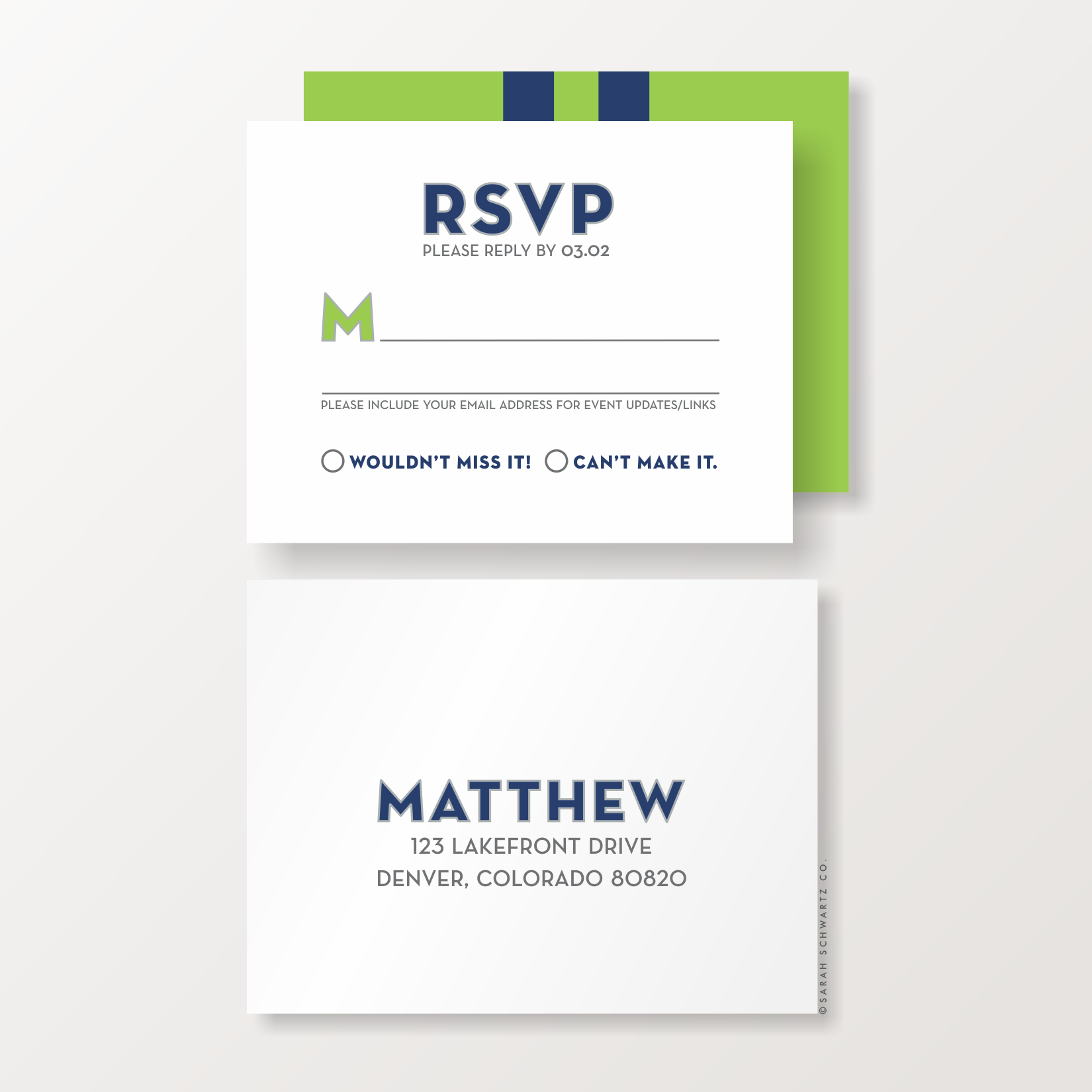 10 BAR MITZVAH SUITE 257 REPLY CARD IN LIME + NAVY.png