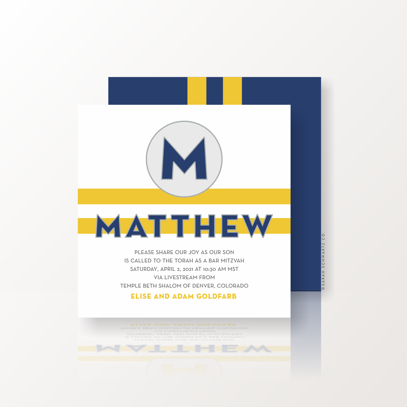 13 BAR MITZVAH SUITE 257 INVITATION IN MUSTARD + NAVY.png