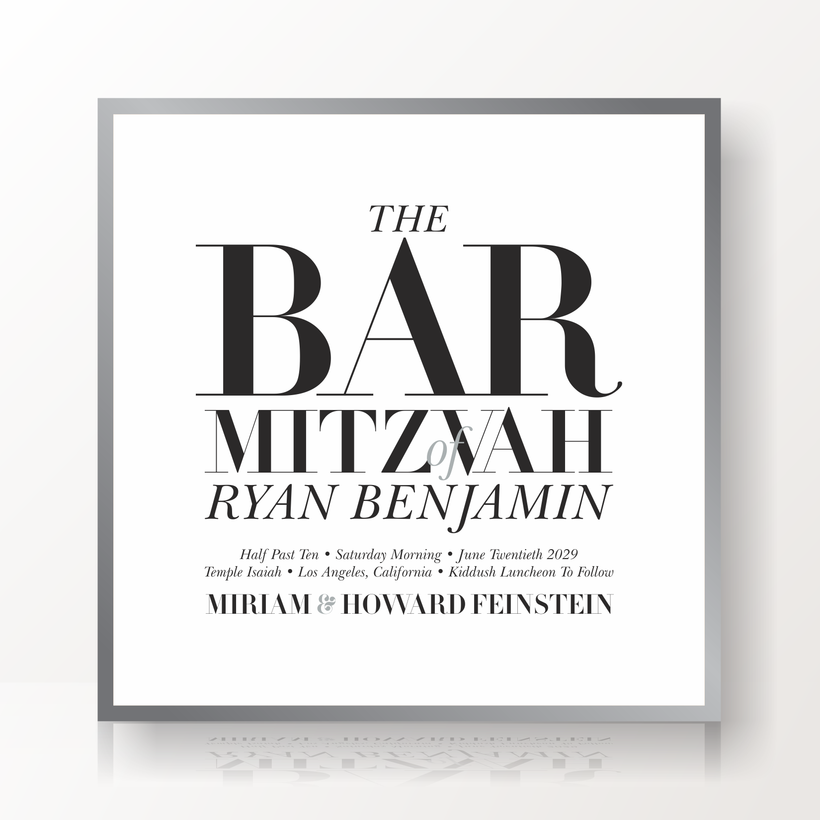 SARAH SCHWARTZ BAR MITZVAH INVITATION SUITE 5402-1