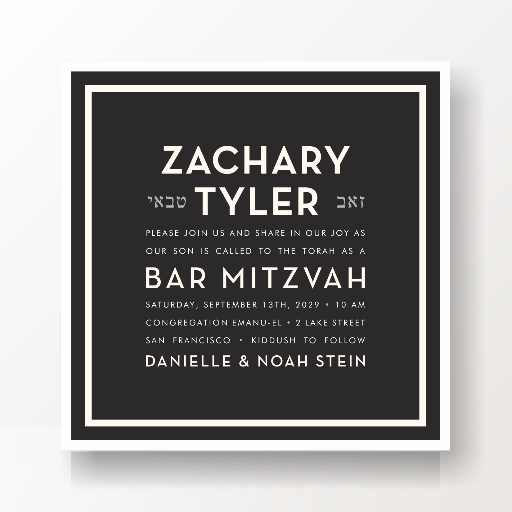 SARAH SCHWARTZ BAR MITZVAH INVITATION SUITE 5404-2