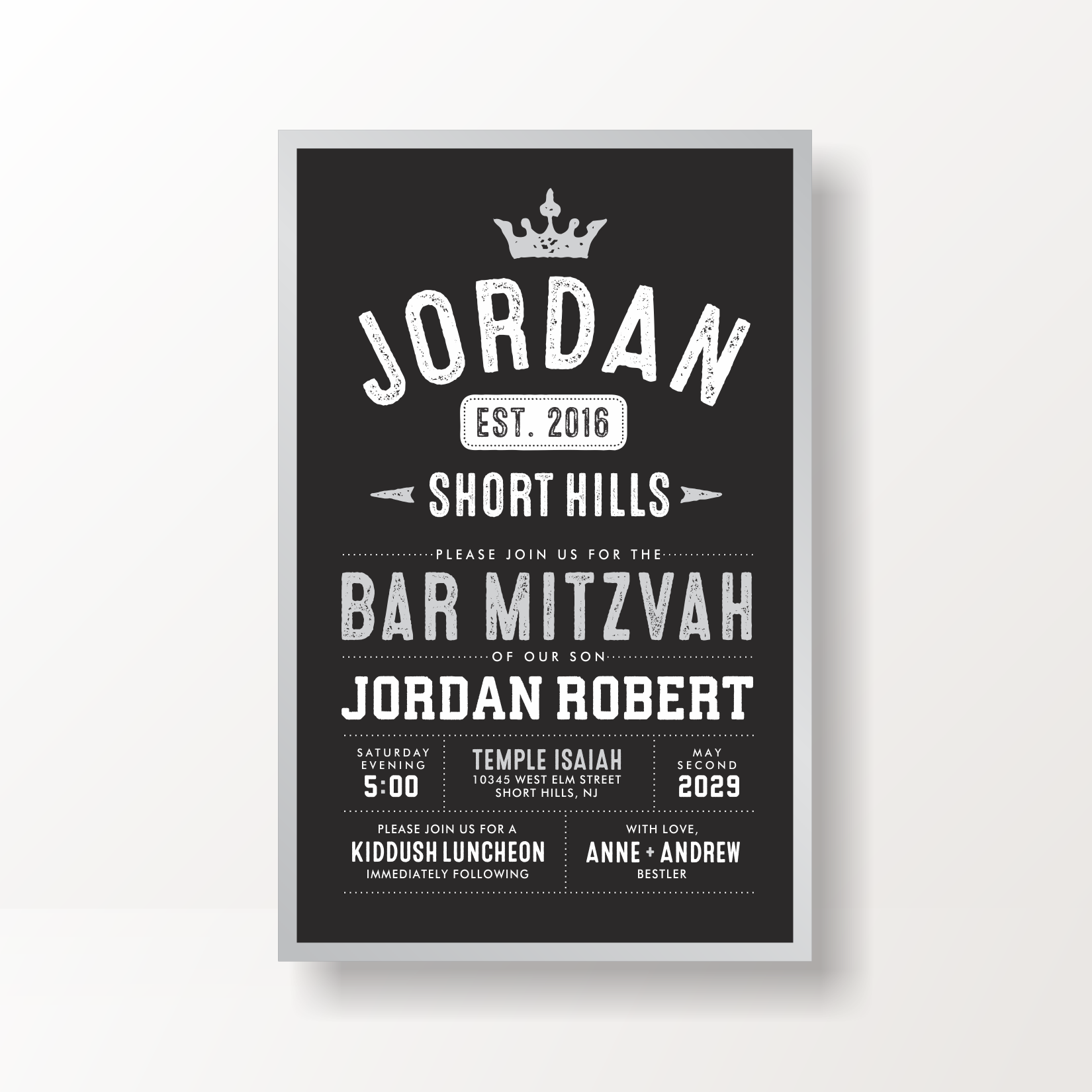 SARAH SCHWARTZ BAR MITZVAH INVITATION SUITE 5246