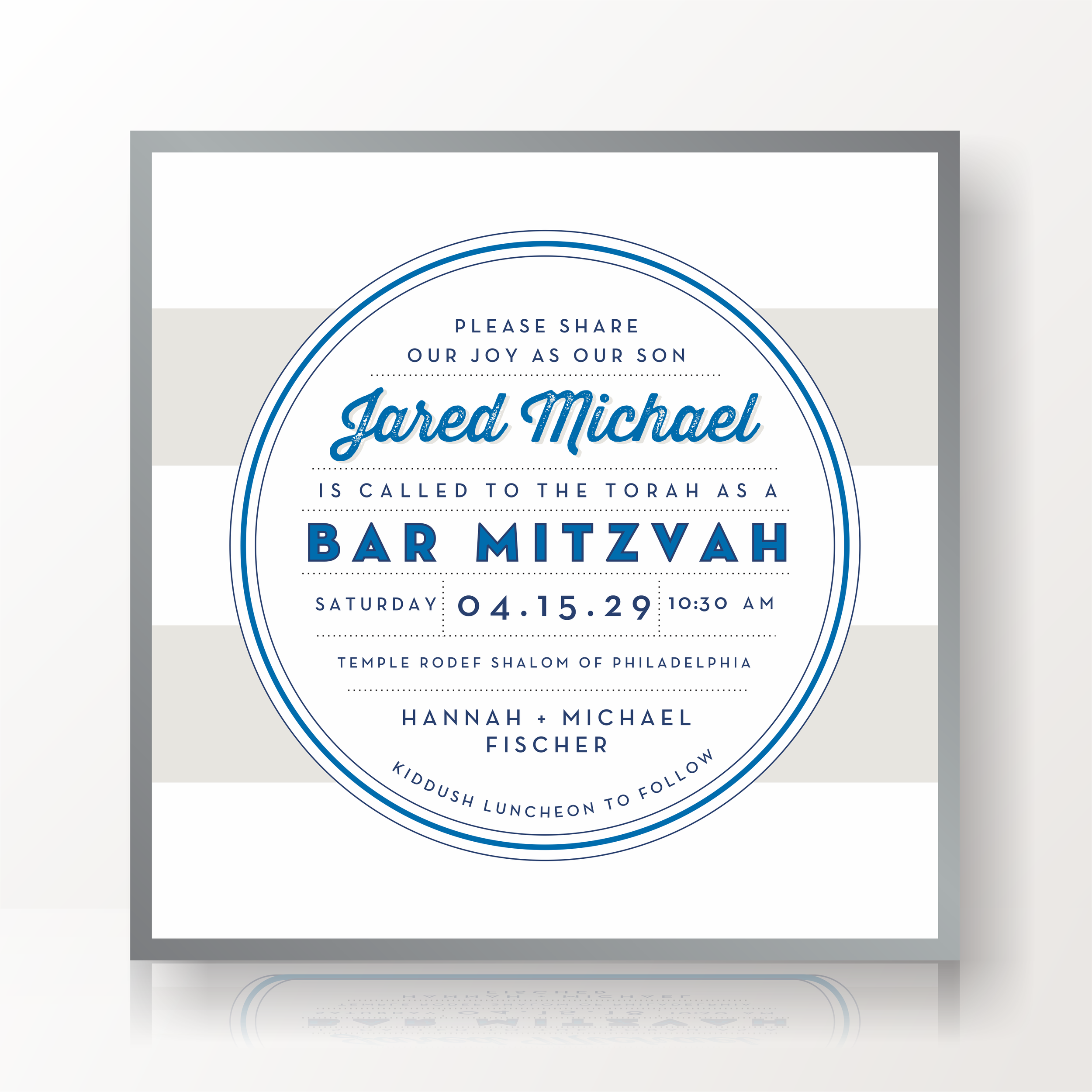 SARAH SCHWARTZ BAR MITZVAH INVITATION SUITE 5236