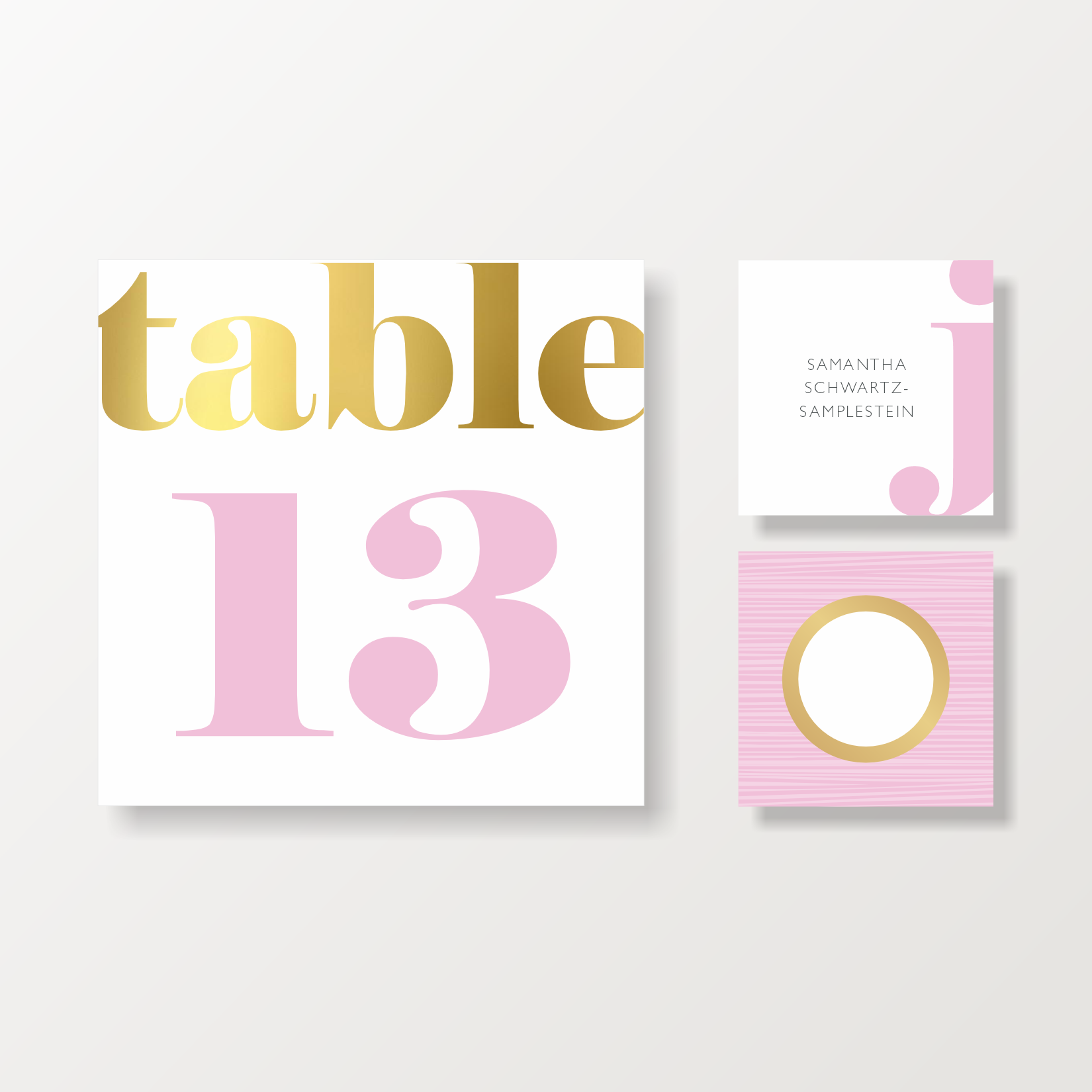 BAT MITZVAH PLACECARDS + TABLE #S SUITE 5366-3 (Copy)