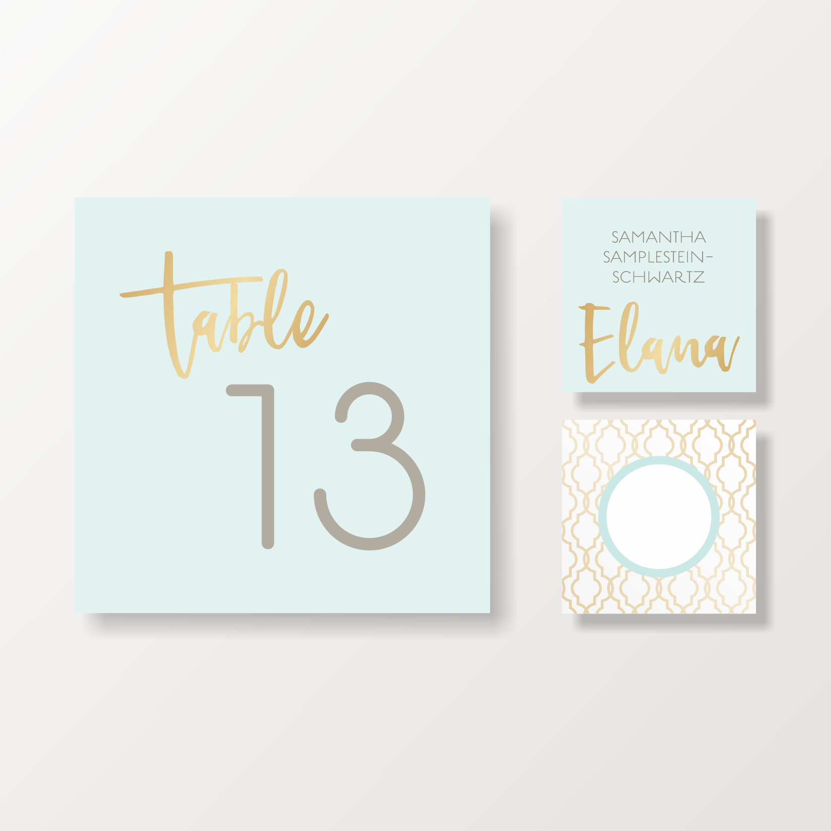 BAT MITZVAH PLACECARDS + TABLE #S SUITE 5335-1