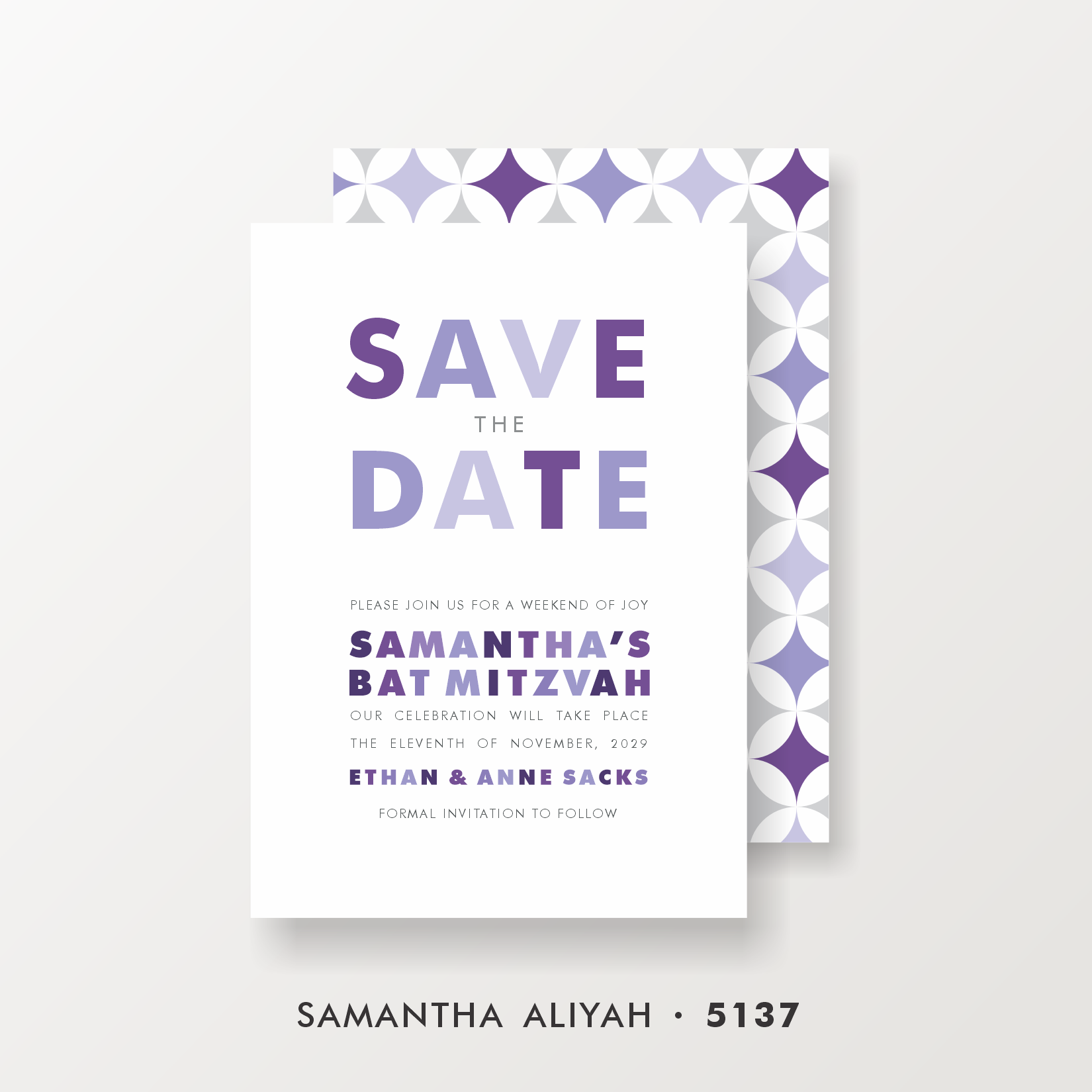 BAT MITZVAH SAVE THE DATE 5137