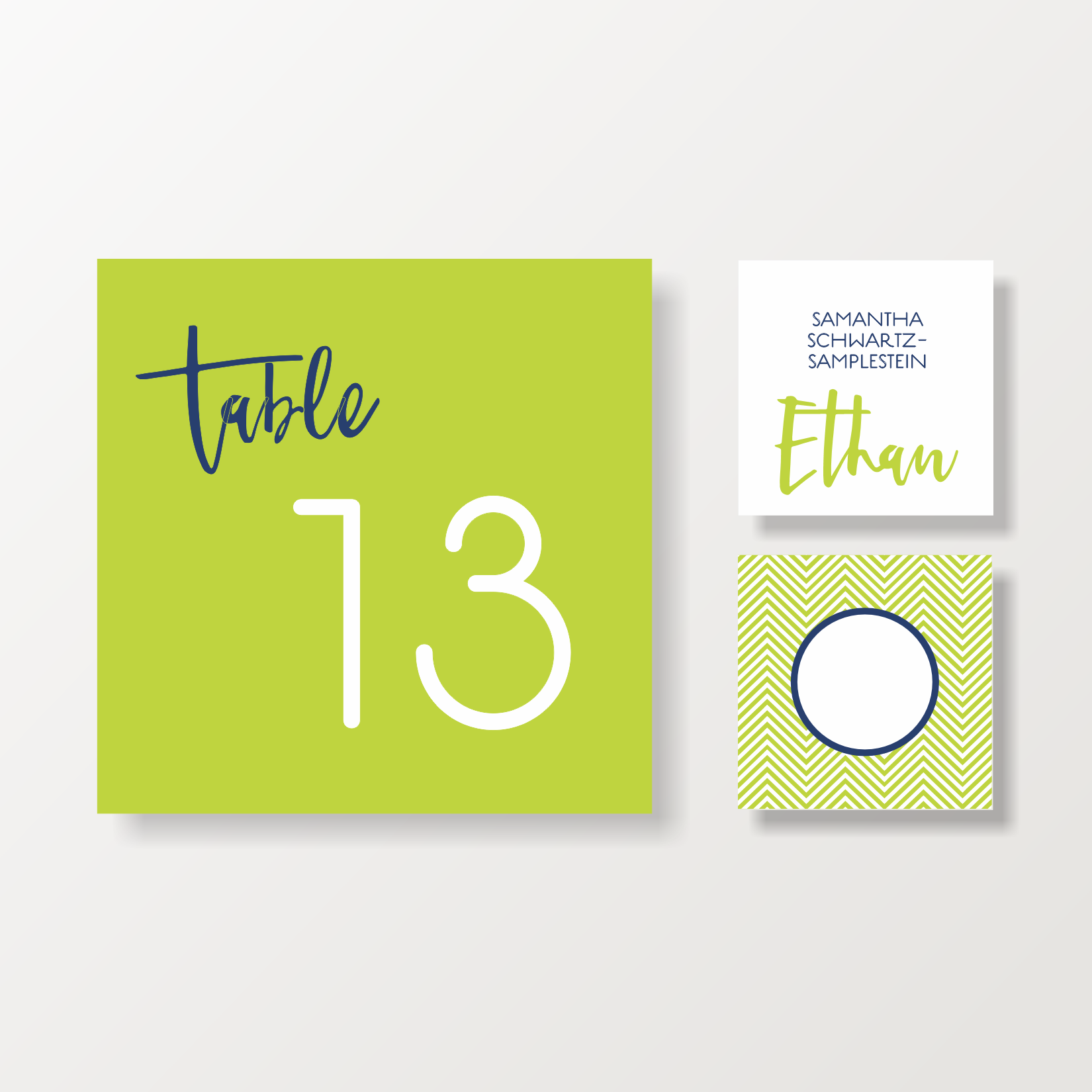 BAR MITZVAH PLACECARDS + TABLE #S SUITE 5401-4