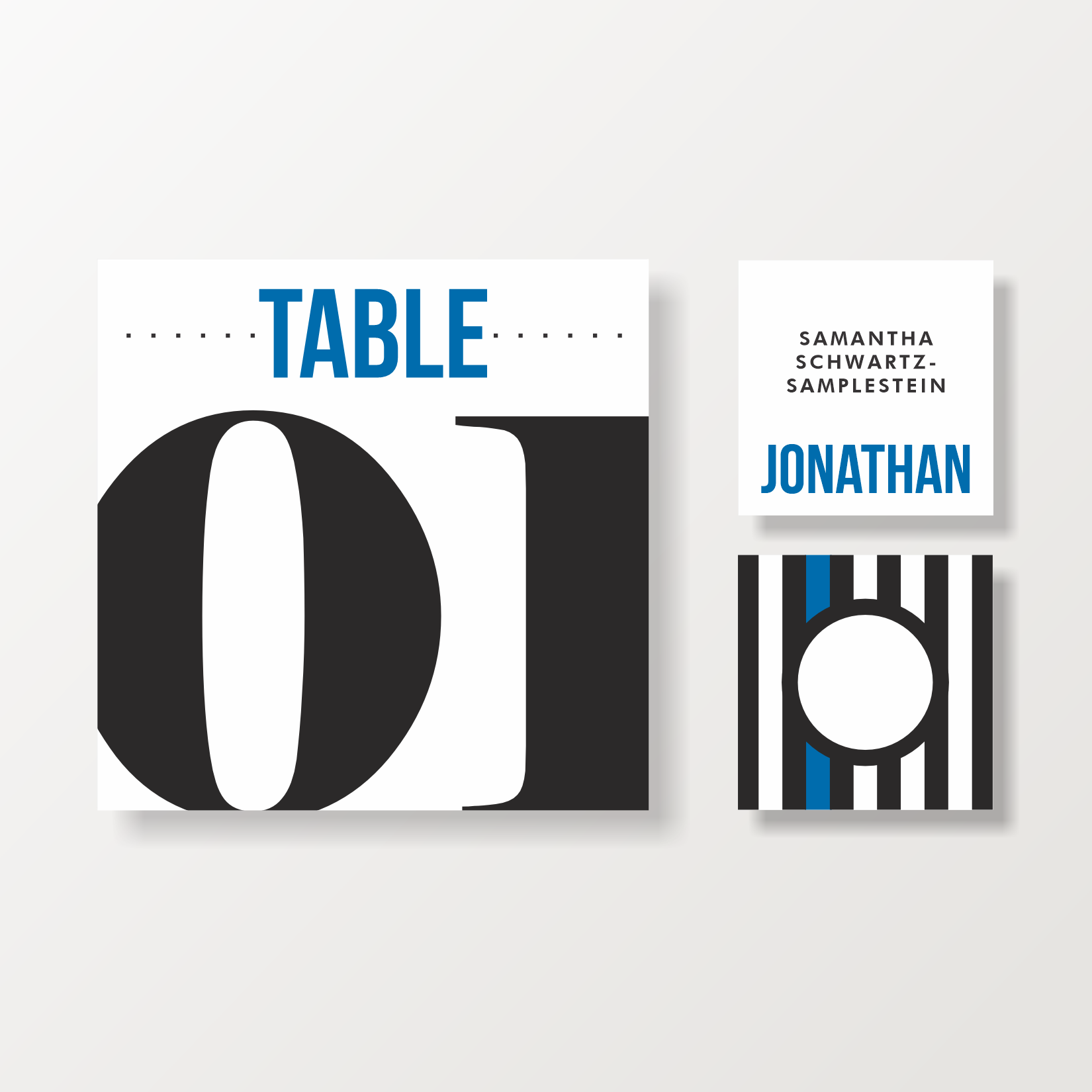 BAR MITZVAH PLACECARDS + TABLE #S SUITE 5079