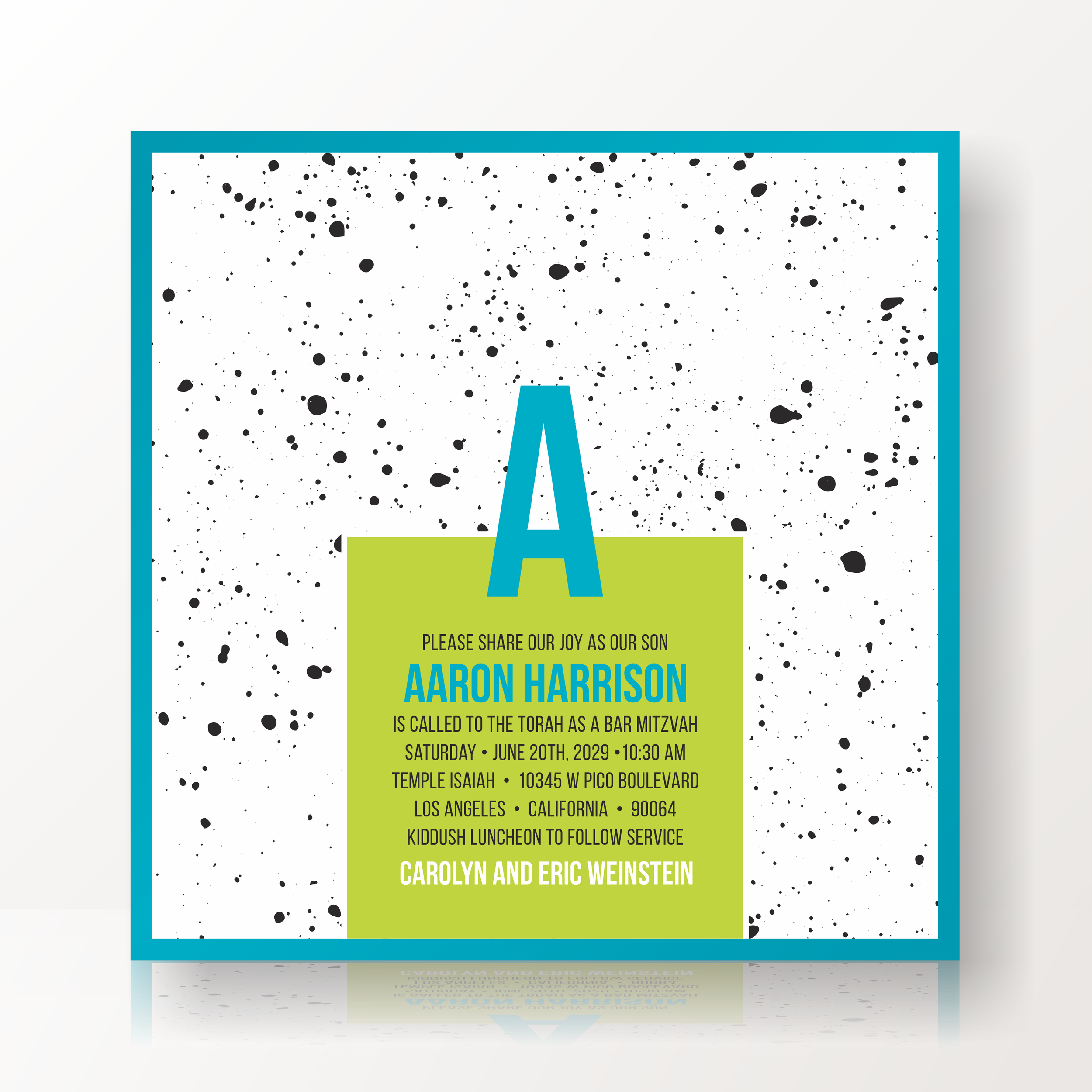 SARAH SCHWARTZ BAR MITZVAH INVITATION SUITE 5411-3