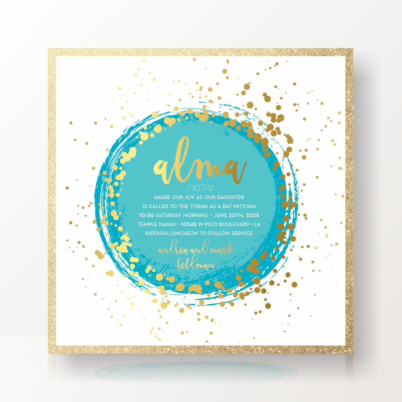 SARAH SCHWARTZ BAT MITZVAH INVITATION SUITE 5348-3 (Copy)