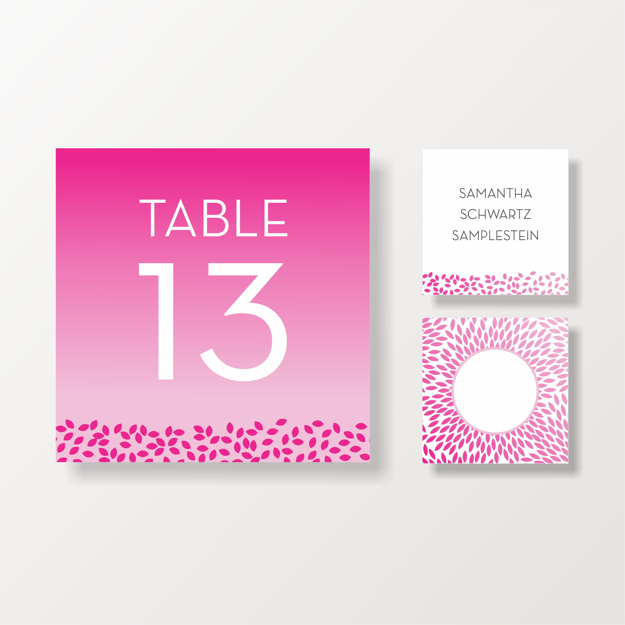 TABLE CARDS
