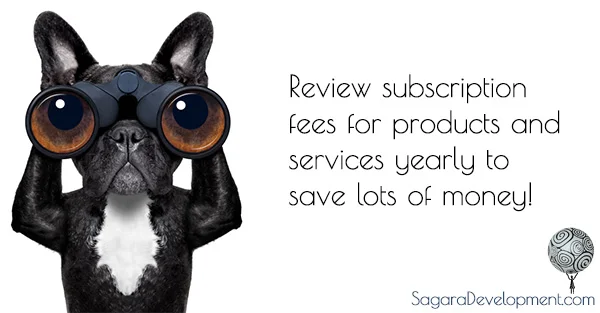 Review subscription fees yearly to save money. 