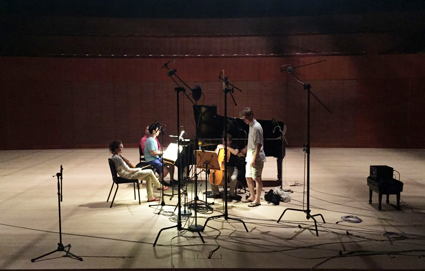 Recording with Trio Celeste in Aliso Viejo, CA