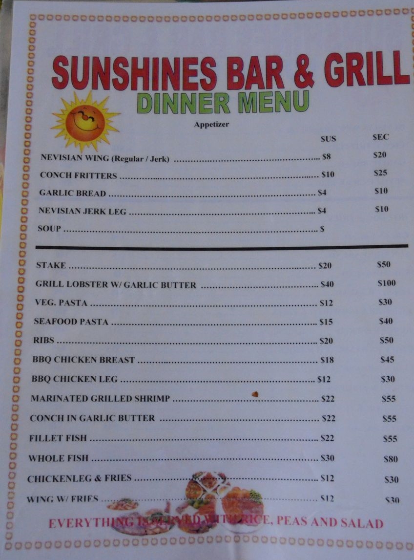 Sunshine's Dinner Menu.jpg