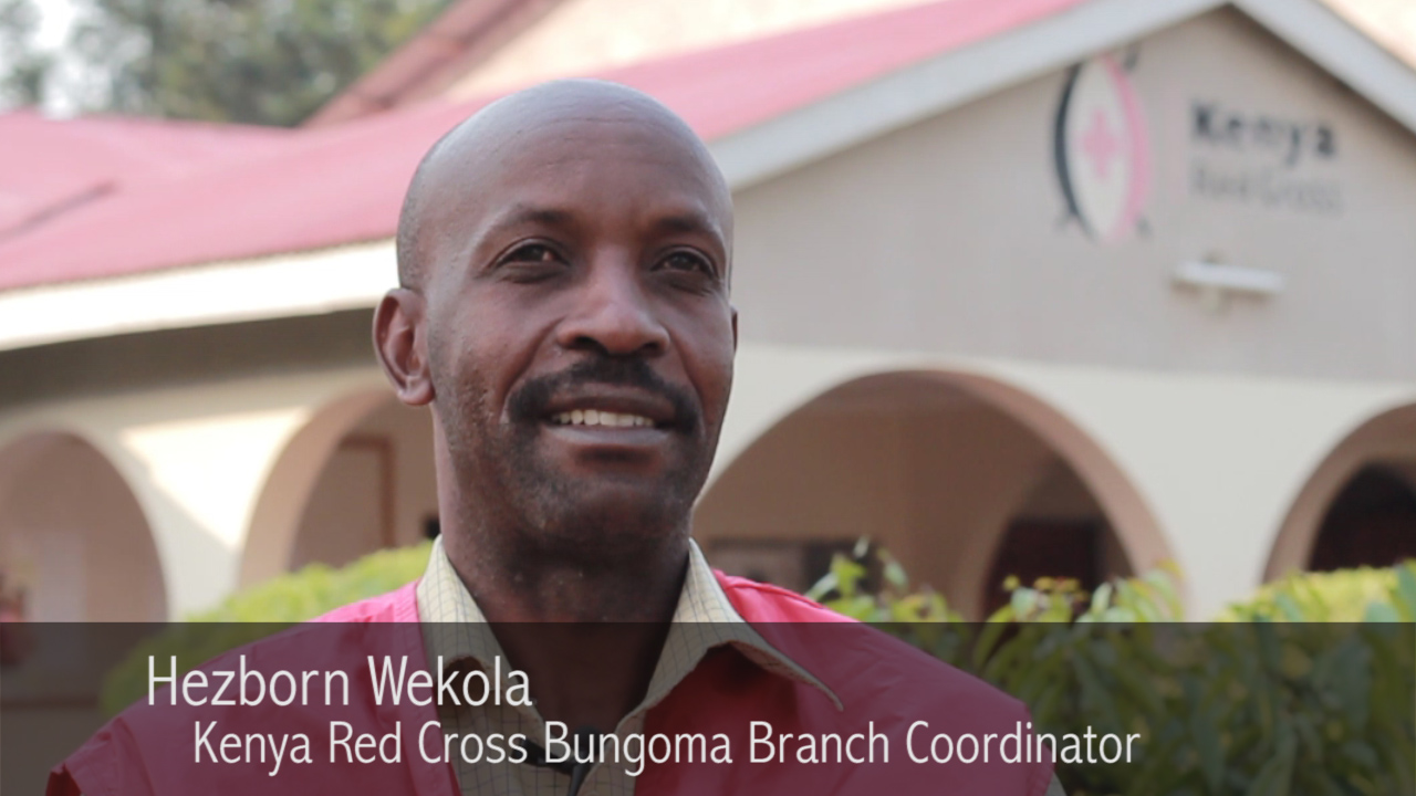 A screen shot from Waiting for Water. Mr. Wekola provided one of the key interviews for the film. He's been working on water security in Western Kenya for years now. 