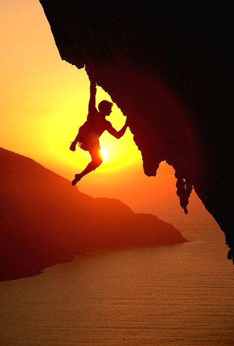 rock climb sunset.png
