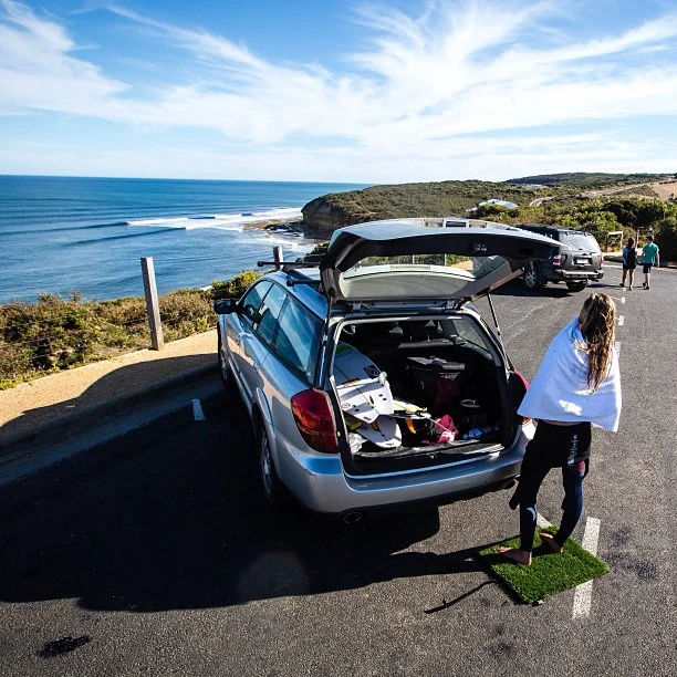 surf grass mat car outside.jpg