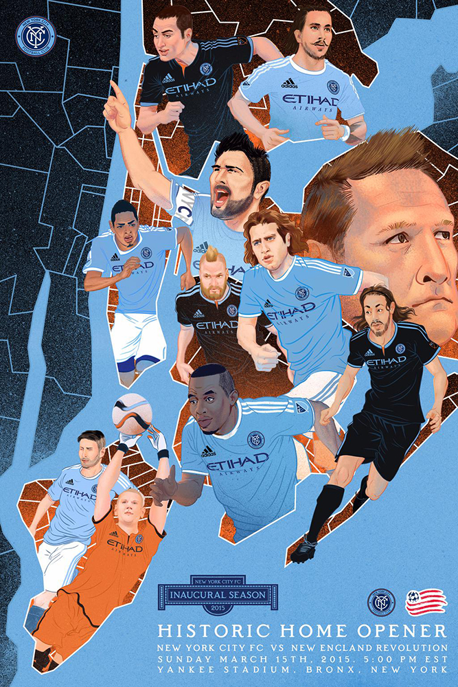"Inaugural game poster" - NYCFC