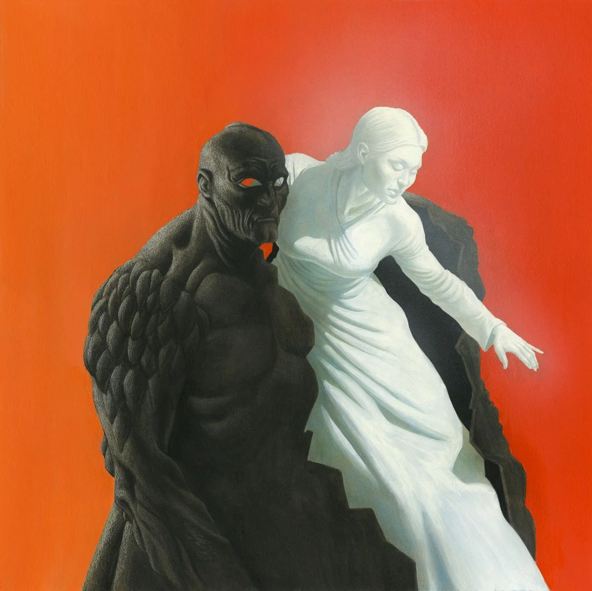 “Clarissima"  - graphite, acrylic, gouache Prismacolor & oil