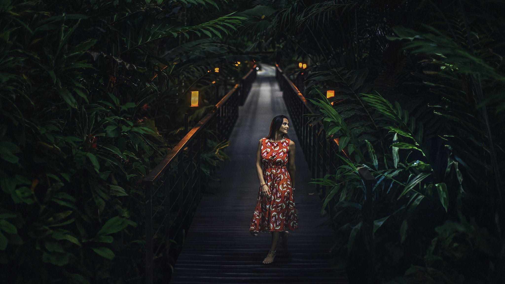 4O1A9146 - Nayara Gardens - Dinara on the Bridge in Red Dress by Brice Ferre Studio.jpg