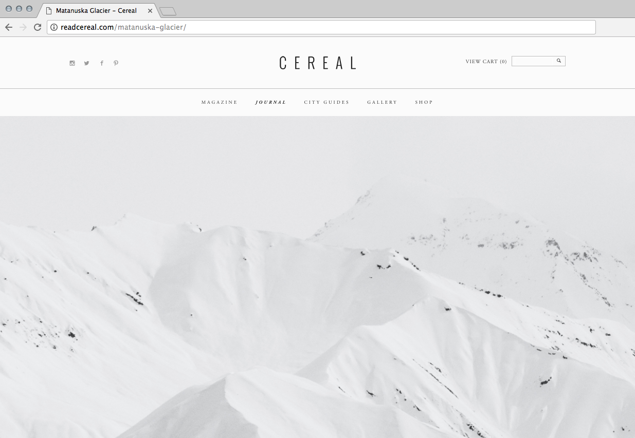 Cereal - Alaska feature