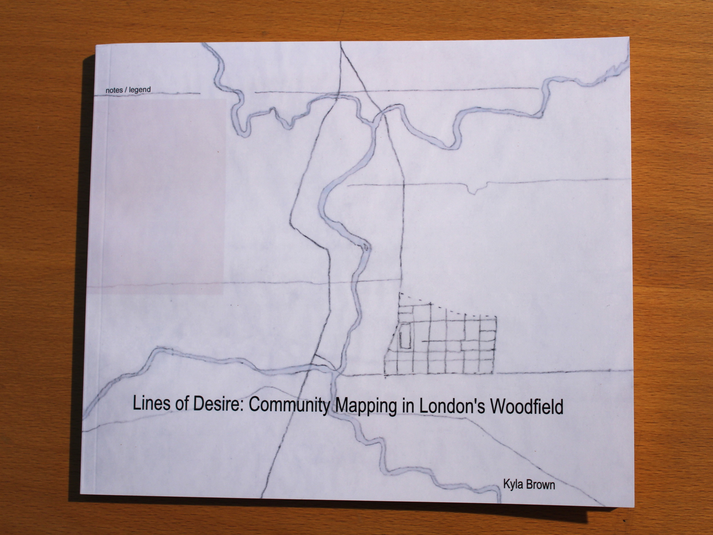 bookwork "Lines of Desire: Community Mapping in London's Woodfield"