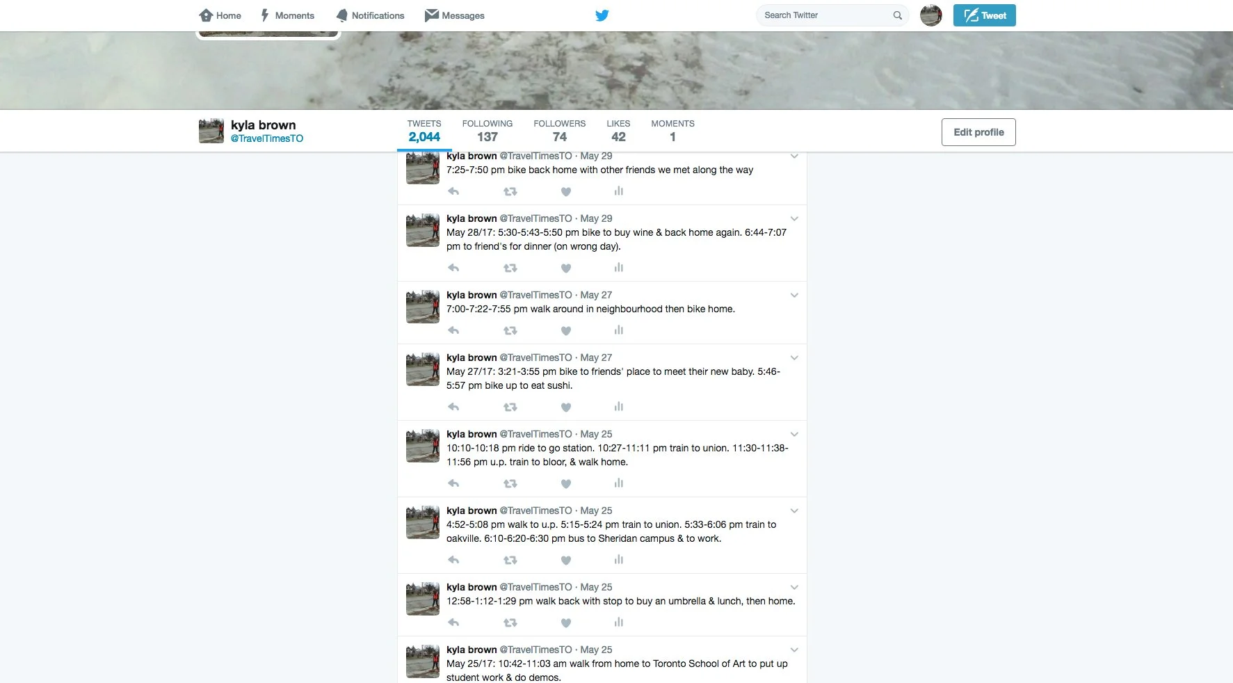 Durational. screenshot May 2017. twitter feed 2014-22.