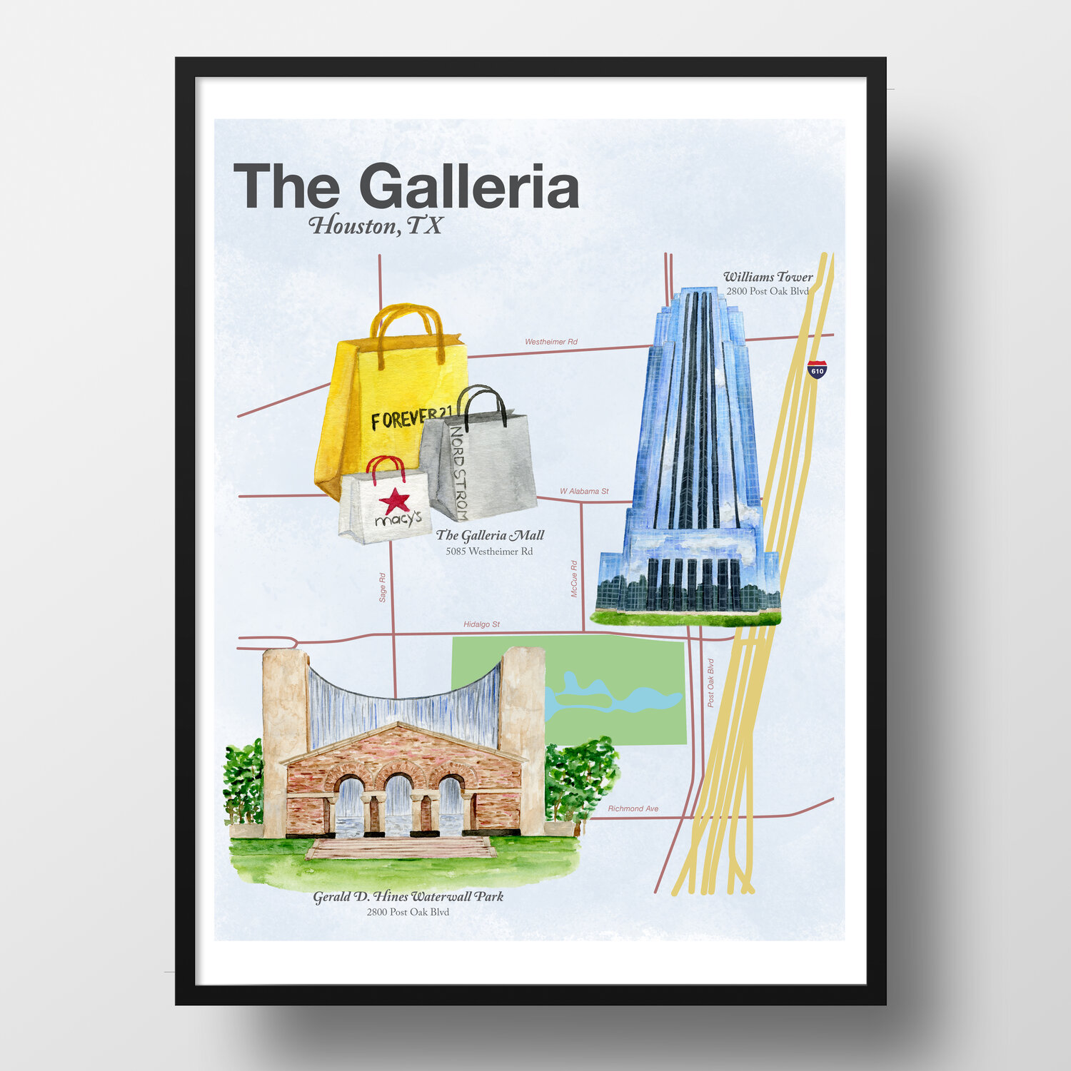 Featured Map: The Galleria in Houston