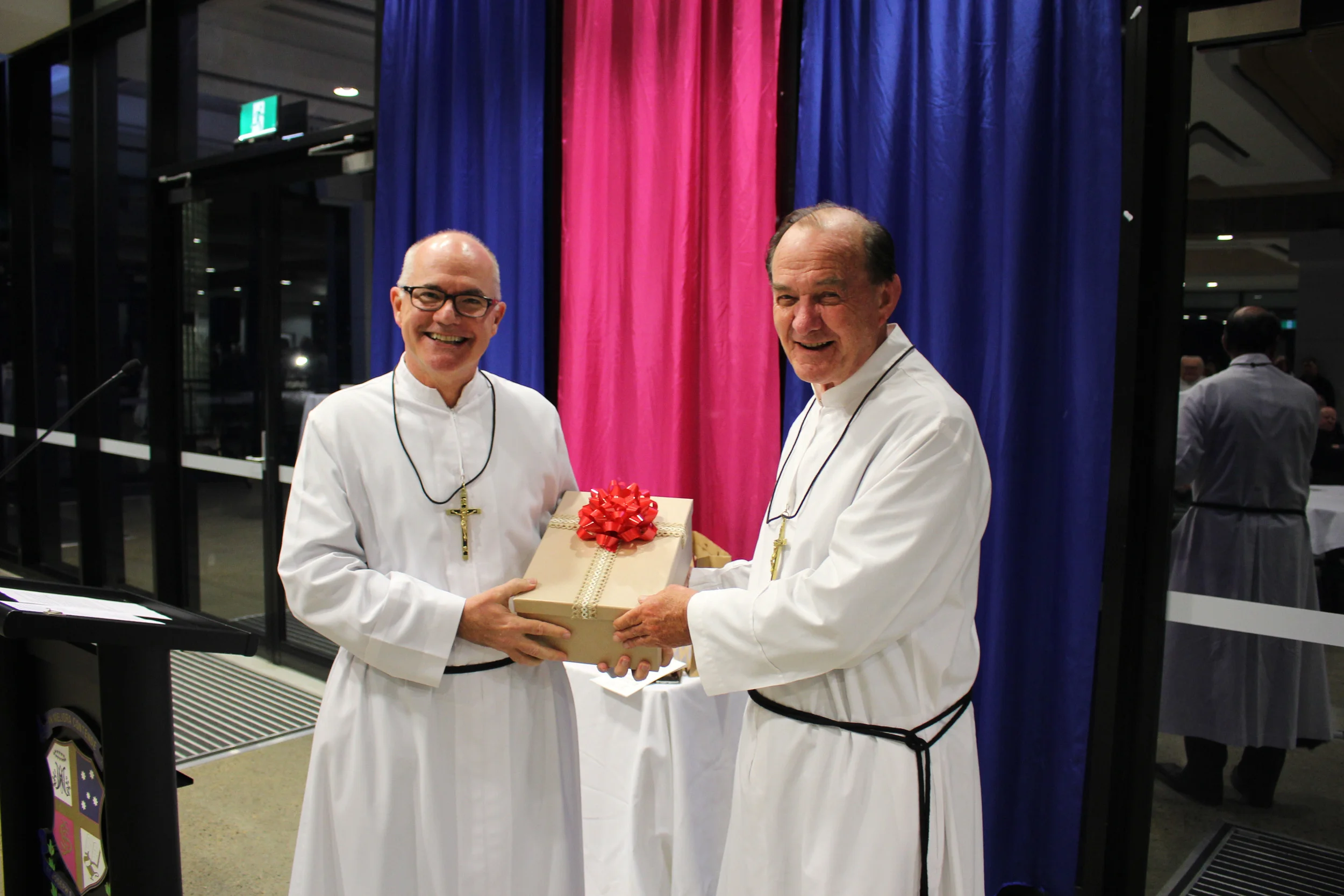 Peter Carroll & Jeff Crowe gifting.jpg