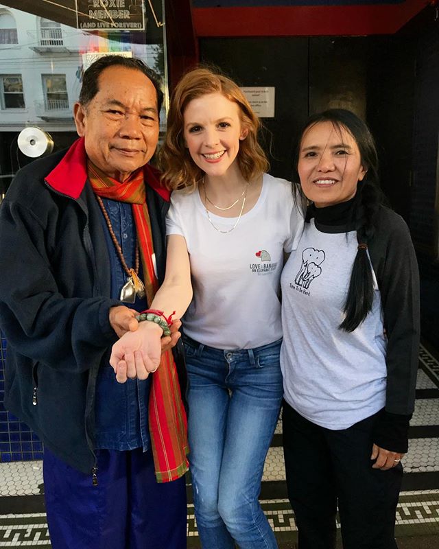 Dream Team! After our San Francisco Premiere Mr. Chaiyapong presented L&amp;B Director @ashleymichaelbell and other guests with special bracelets he brought from Thailand. #SaveElephants #TeamBanana