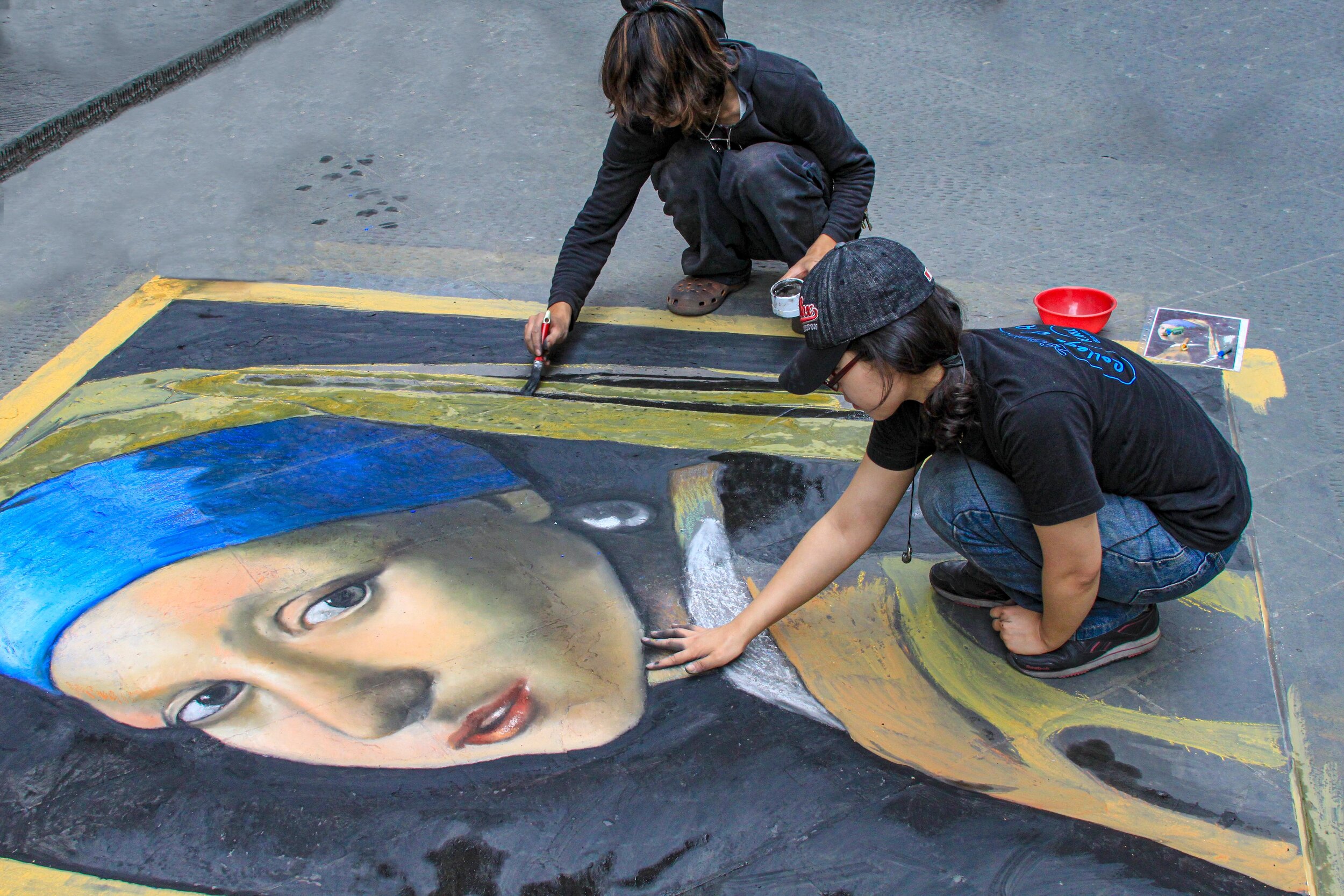  Street Painters, Florence, Italy         