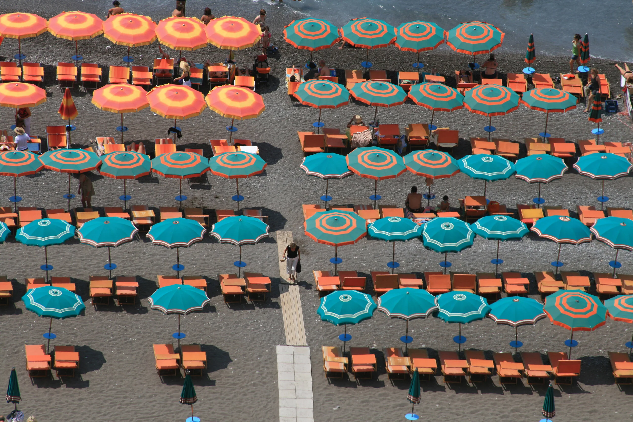  Beach Umbrellas, Portofino, Italy           