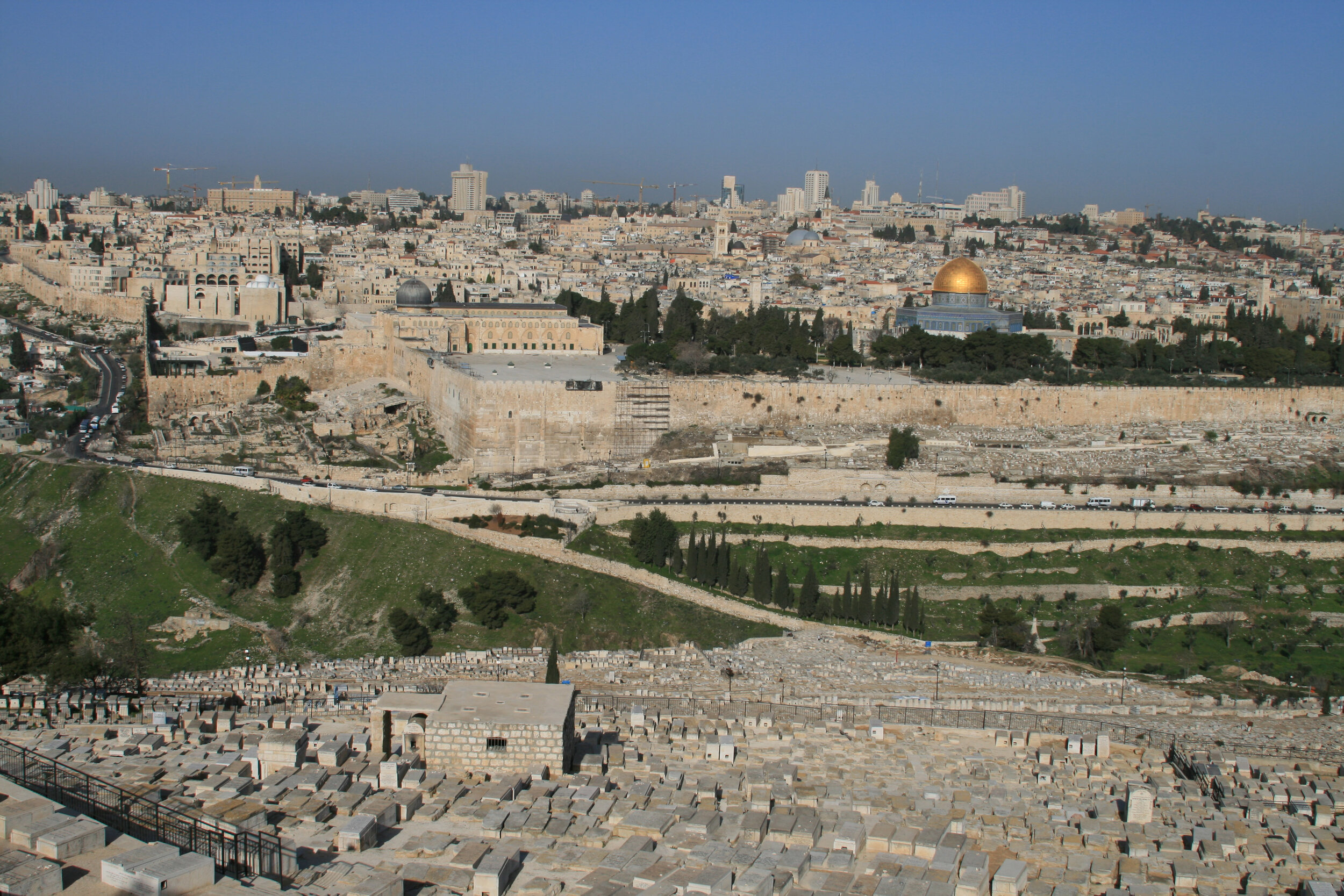  Looking down from the Mt. of Olives, Jerusalem         