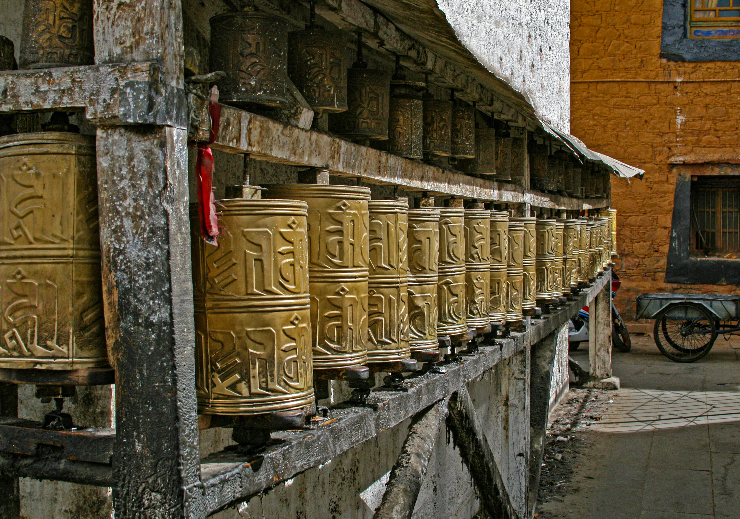  Prayer Wheels, Lhasa, Tibet         