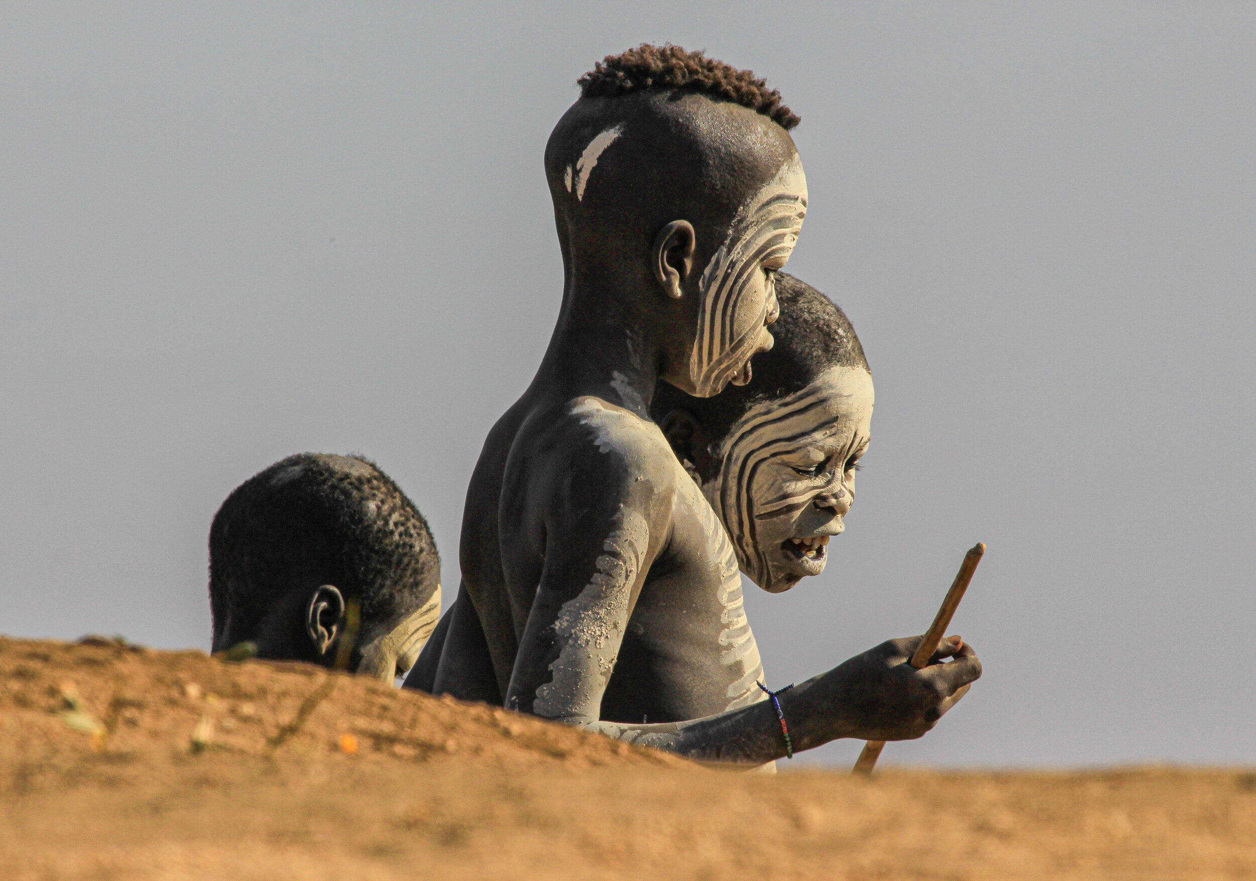  Karo boys, Omo Valley, Ethiopia 