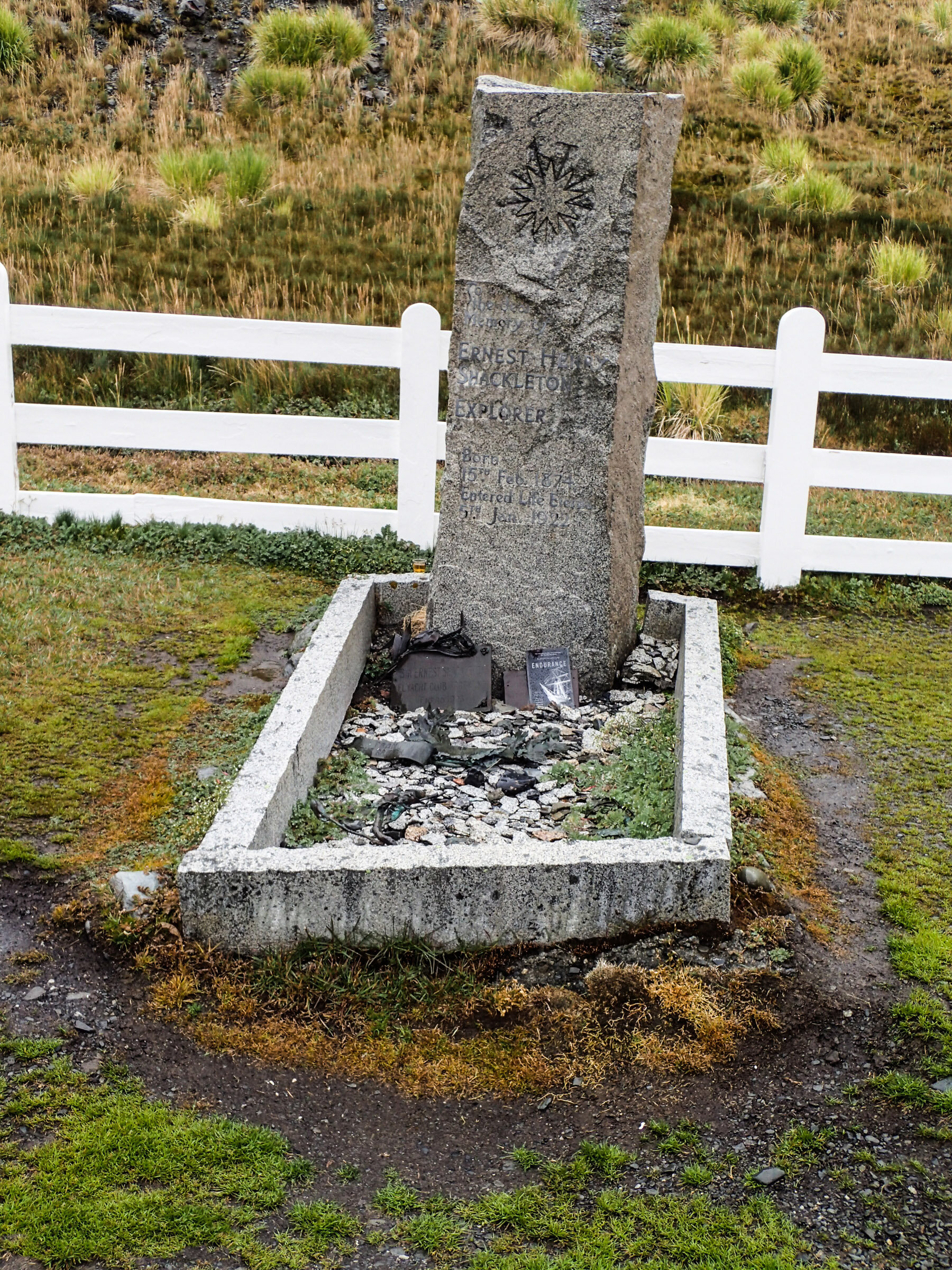  Tomb of Ernest Shackleton, Gritviken, Antarctica 