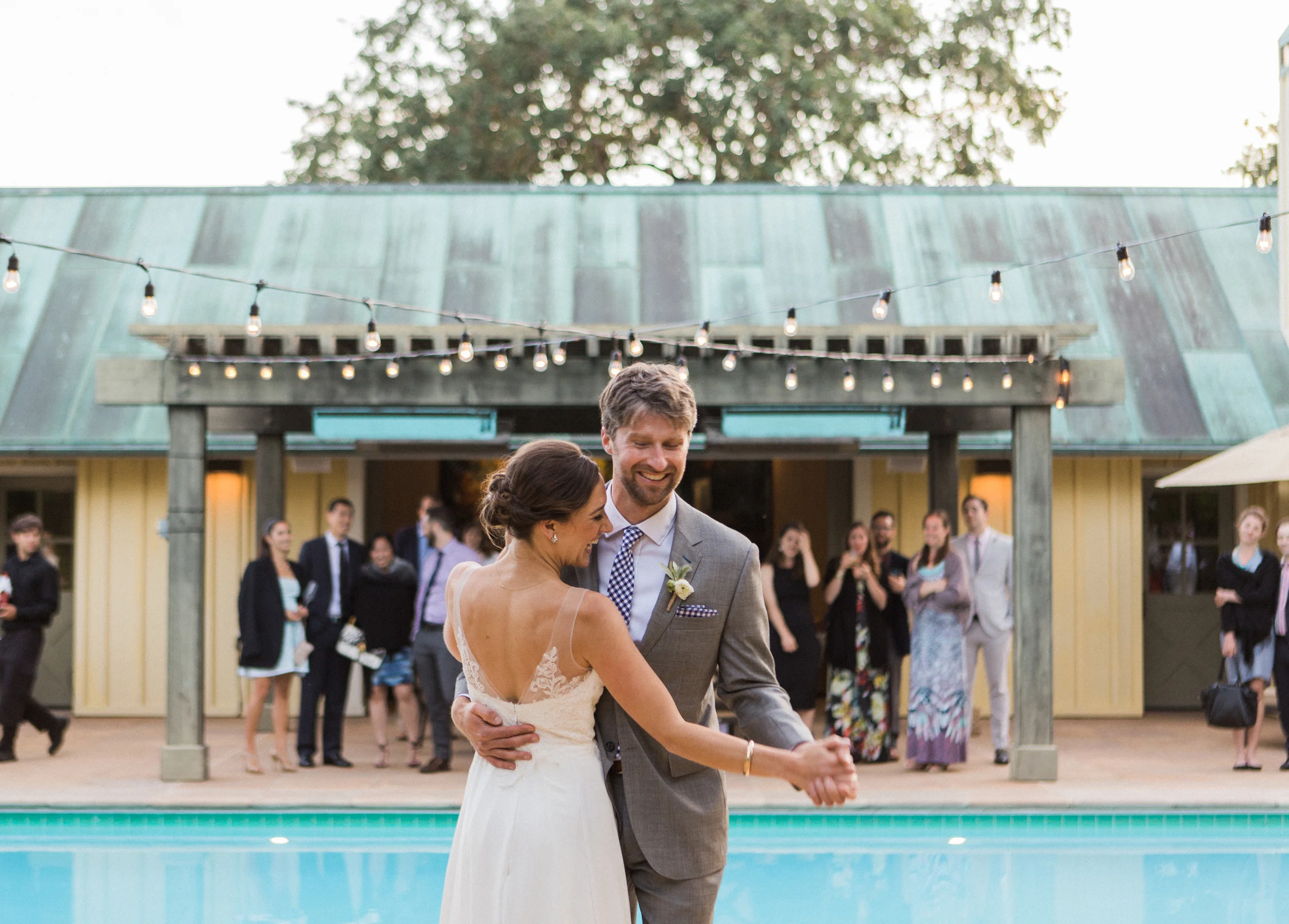 With all the other wedding plans, our first dance was a bit of an after-thought. We made the most of it though, laughed a lot, and were thankful we chose a short and sweet song, Lovin' In My Baby's Eyes by Taj Mahal. 