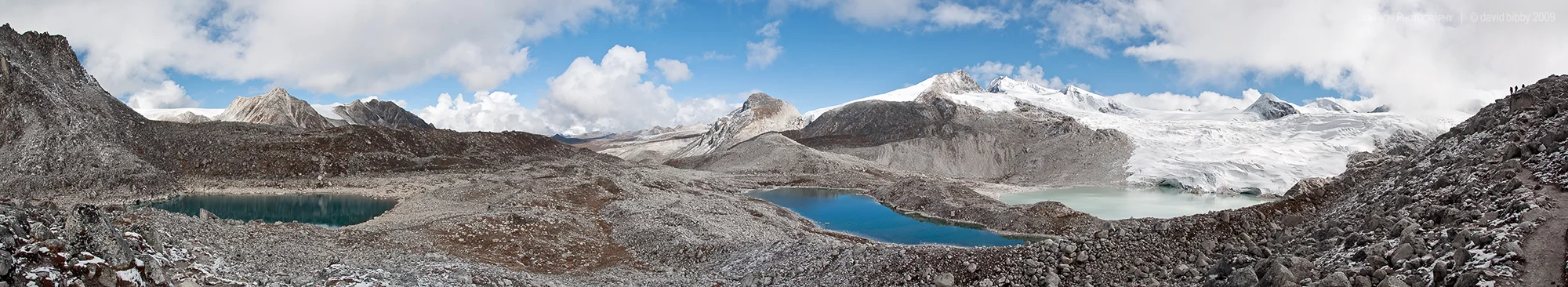 View during final approach to the Rinchen Zoe La (5326m). Lunana.