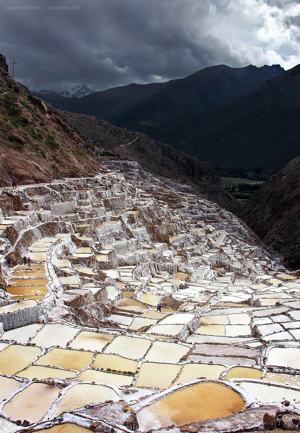  Maras salt pans, Peru. 