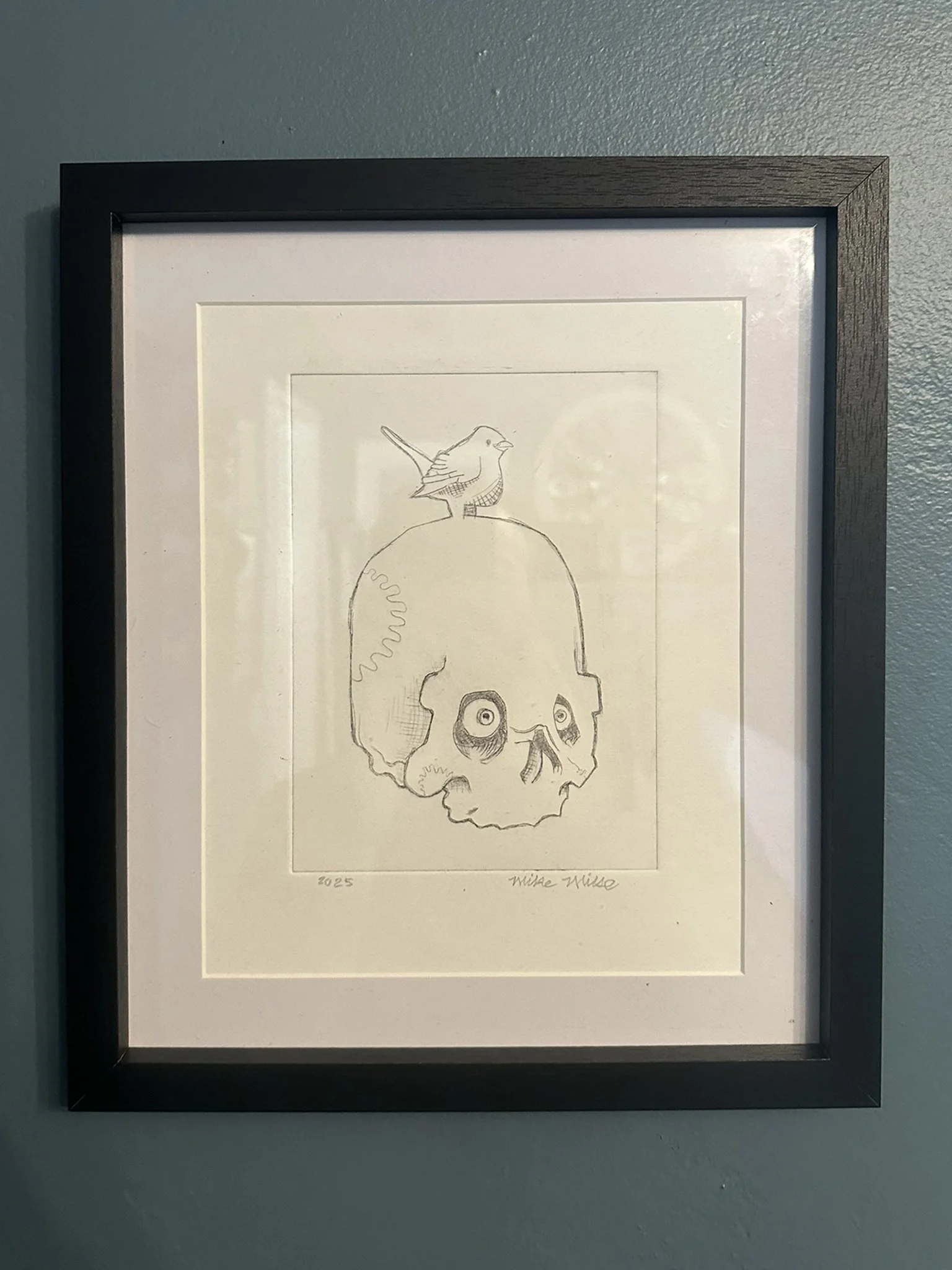 Bird Skull Print framed.jpg