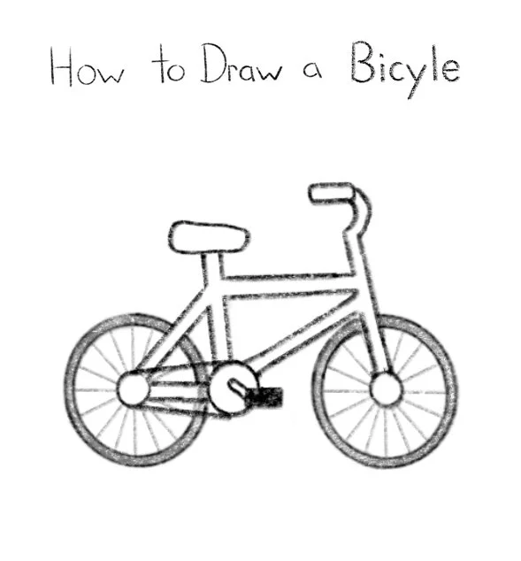 How to Draw a Bicycle Click for PDF printable
