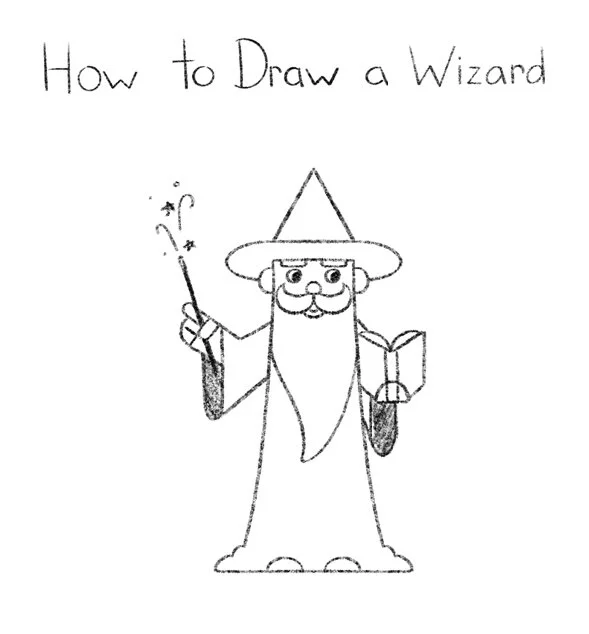 How to Draw a Wizard Click for PDF printable