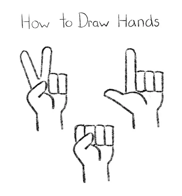 How to Draw Hands Click for PDF printable