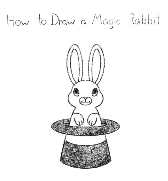 How to Draw a Magic Rabbit Click for PDF printable
