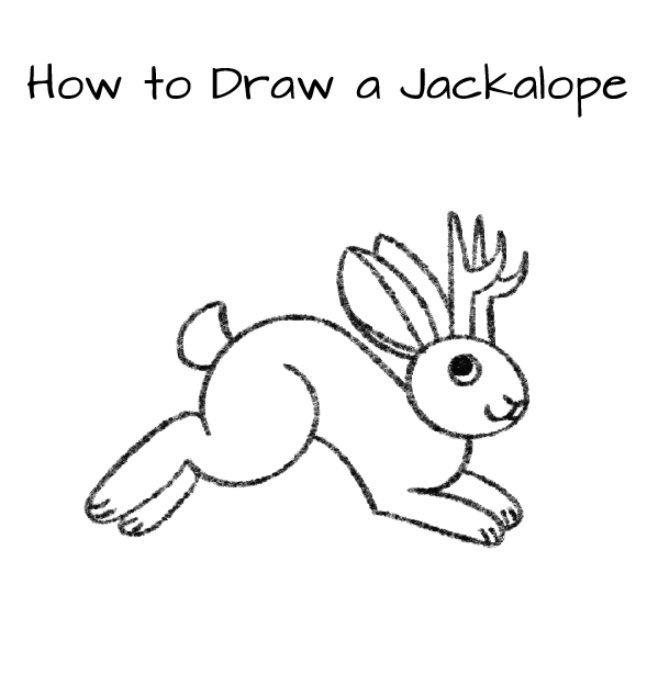 How to Draw a Jackalope Click for PDF printable