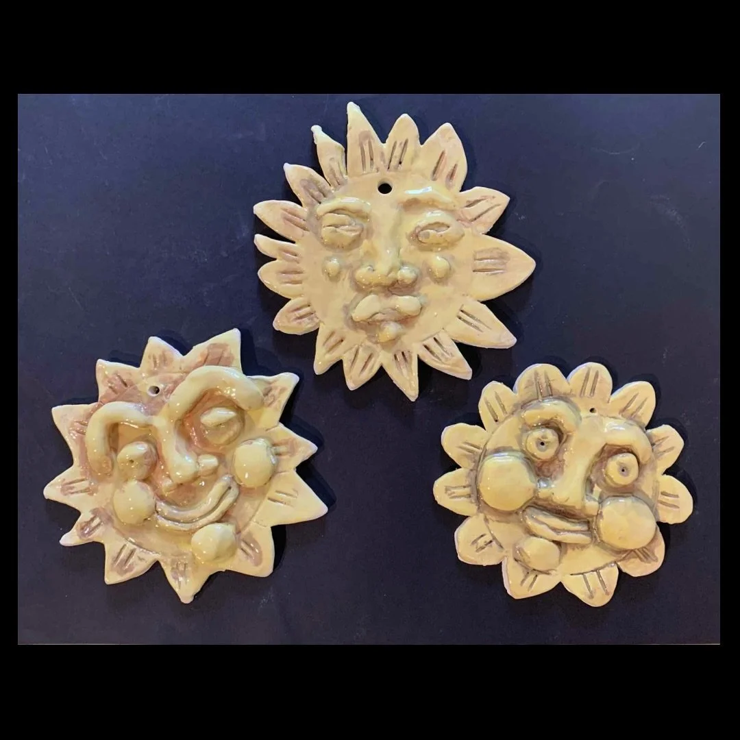 The days are getting shorter and the sun is nowhere to be seen, but that won&rsquo;t be a problem for these artists. Our Sunday Grade 4-6 #ArtExplorations class used kiln fired clay to sculpt their own cheerful sun medallions to light their way throu