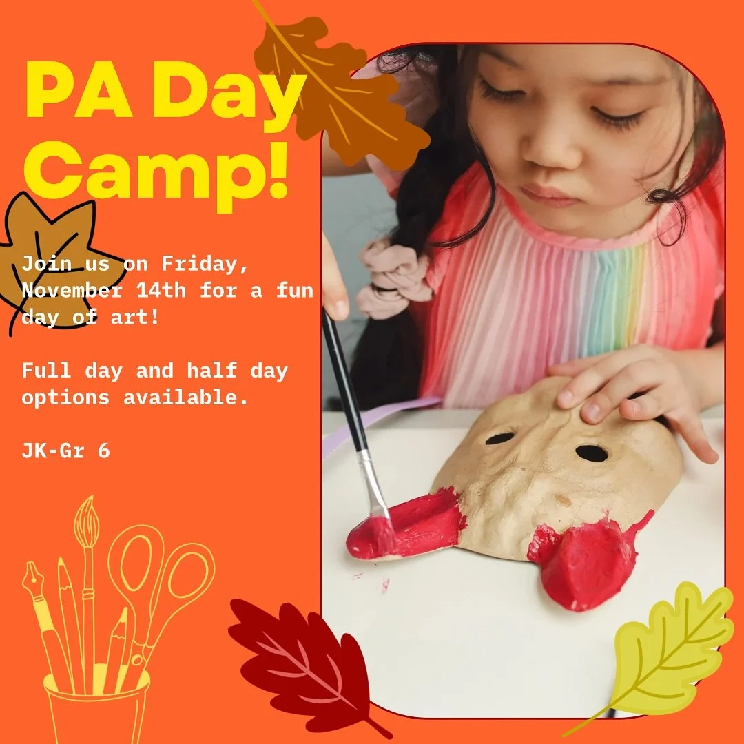 This Friday is a PA Day for the TDSB! Our PA Day Art Camps offer a wonderful opportunity for children to dive into creativity in our studio. In each half-day session, children will enjoy completing a fun, multi-step artwork, while exploring their ima